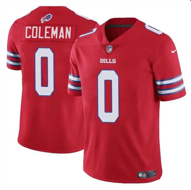 Youth Buffalo Bills #0 Keon Coleman Red 2024 Draft Vapor Untouchable Limited Stitched Jersey Dzhi